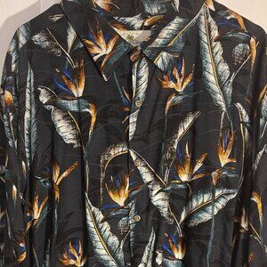 Island Shores Original Island Wear Mens Hawaiian Style Short Sleeve Shirt Sz XXL